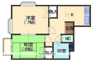 サトーコーポB棟【2階】の間取り